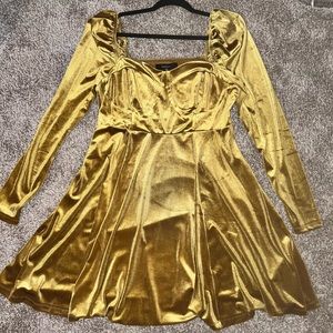 Forever 21 Gold Dress